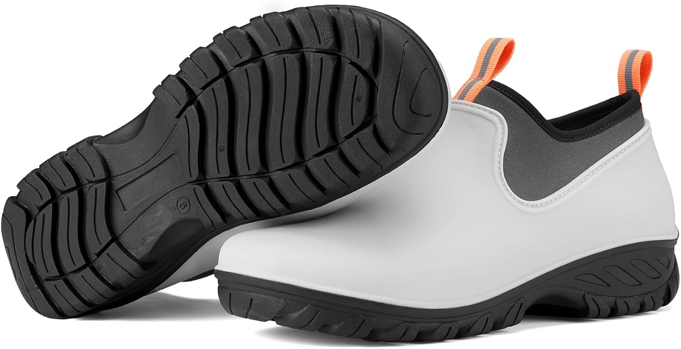 HISEA Women's Ankle Rain Boots Waterproof Rubber Garden Shoes Outdoor