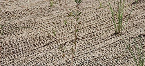 Jute Erosion Control, Soil Saver Mesh Blanket - 48" Wide x 20 Yards (60 feet Long) - 240 Sq. Ft. Coverage