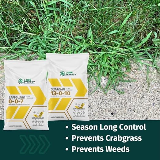 0-0-7 Safeguard Pre-Emergent Lawn Fertilizer (18lbs.) - .37% Prodiamine - Prevents Weeds and Crabgrass from Germinating