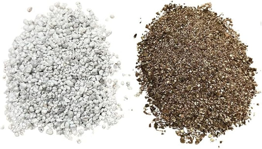 2 Gal. Perlite & Vermiculite for Seedling, Cuttings, Propagatiion, Cactus & Succulent, Bonsai Tree Soil Mix - 1 Gal. Each