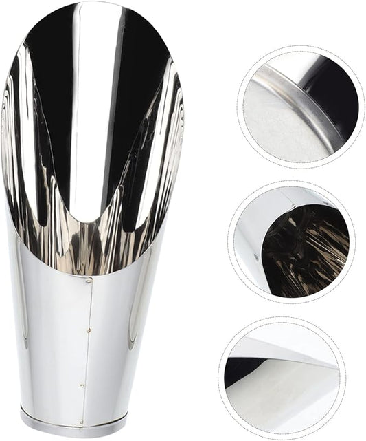 Stainless Steel Soil Scoop Lightweight Garden Bucket Shovel Ergonomic Planting and Weeding Tool for Flowers and Vegetables