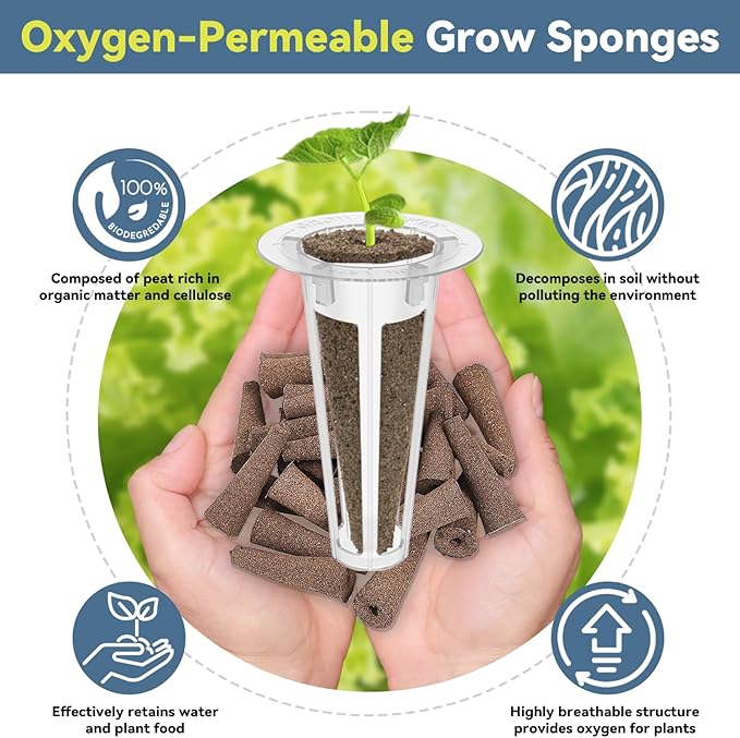 Mix Salad Seed Pods for Aerogarden, Ahopegarden, iDOO Hydroponics Growing System Indoor Herb Garden, 400+ Seeds(18-Pods)