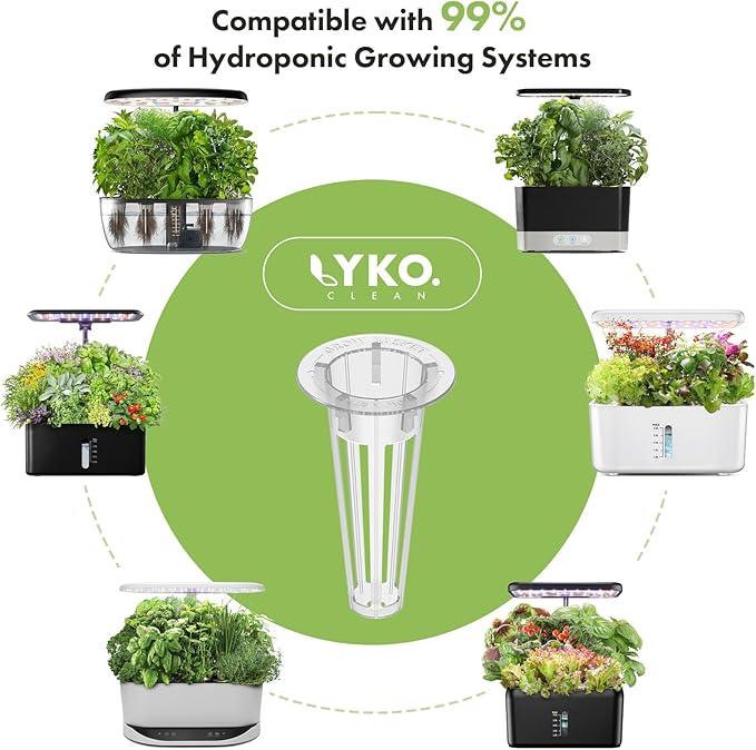 LYKO Fruit Garden Seed Pod Kit for AeroGarden, IDOO Hydroponics Growing System, 300+ Seeds, Include Wild Strawberry, Radish, Dwarf Pea,Green Pepper, Cucumber, Ruby Queen Beet, Cherry Tomato (7 Pods)