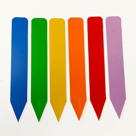 Color Plant Labels - Pack of 90 Multi-Colored Plant Markers, Plant Stakes, Plant Labels