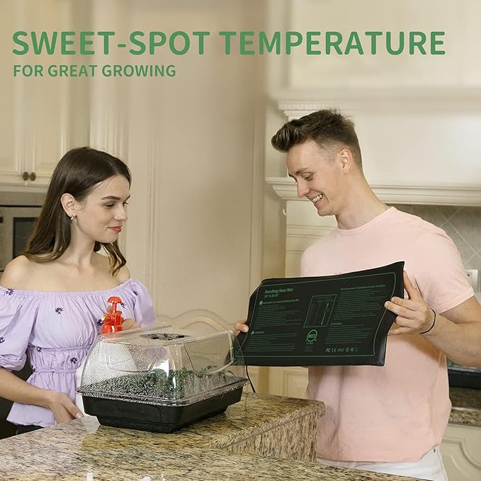 Seedling Heat mat | 3 Pack | Durable Waterproof | Heat Mats for Seed Starting,Seed Germination Heating Mat 10 x 20.75 Inch
