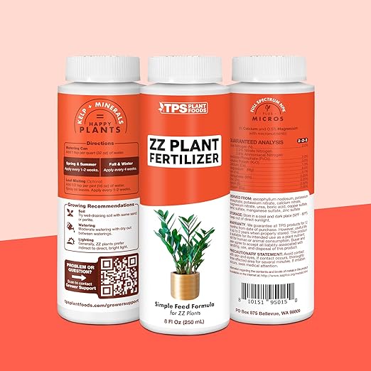 ZZ Plant Fertilizer for All Zamioculcas Plants, Liquid Plant Food, 32 oz (1 Quart)