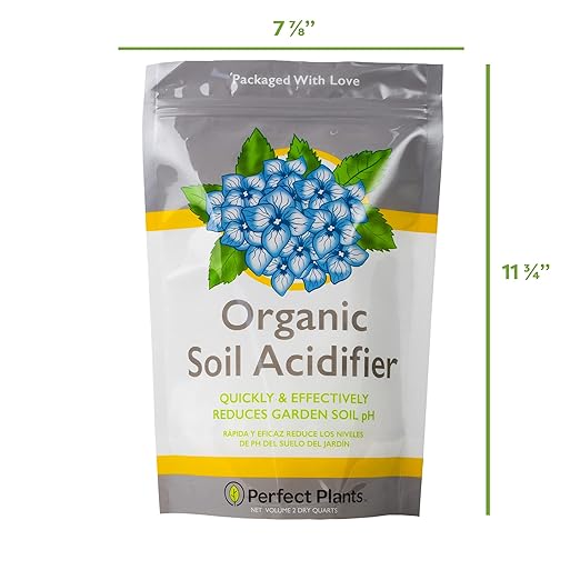 Organic Soil Acidifier 2qt. | Fast Acting Pelletized Sulfur | Lowers Soil pH | Increases Fertilizer Effectiveness