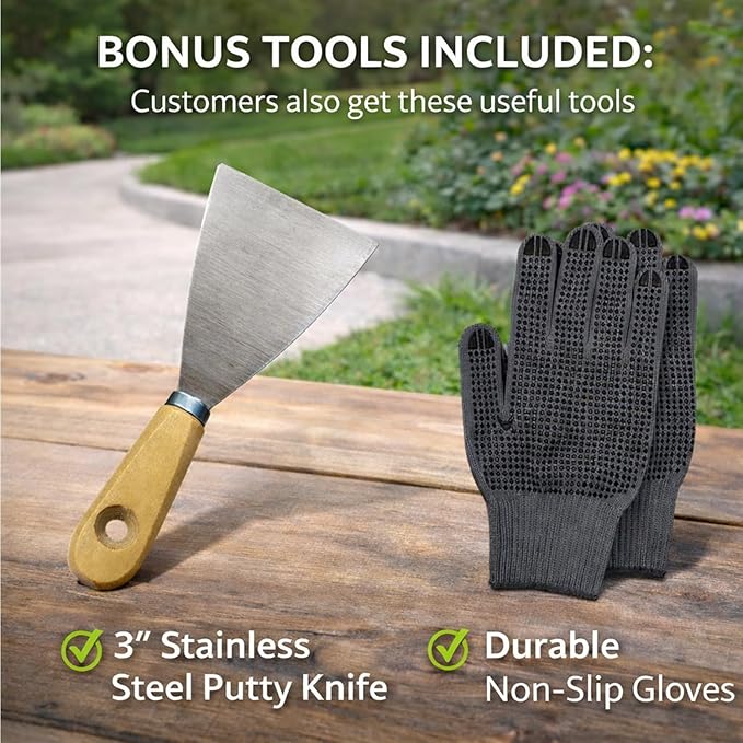 Landscape Curb Trowel Edger, Curb It Yourself, Curb and Gutter Shape Maker, Concrete Curb Trowel, Rectangular trimmer - 4" x 6" x 4" (Rectangular Curb It Yourself)