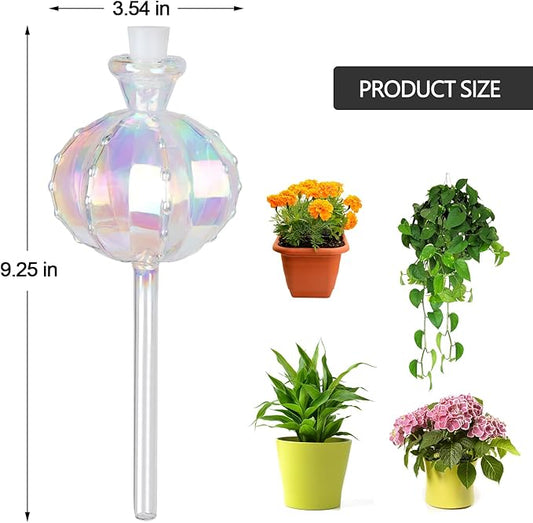 Self Watering Planter Insert. Plant Watering Devices. Plant Watering Bulbs. 3-PCS Plant Watering Globes. Rainbow Colors Cactus Shape Self Watering Globes Large. Plant Lover Gifts