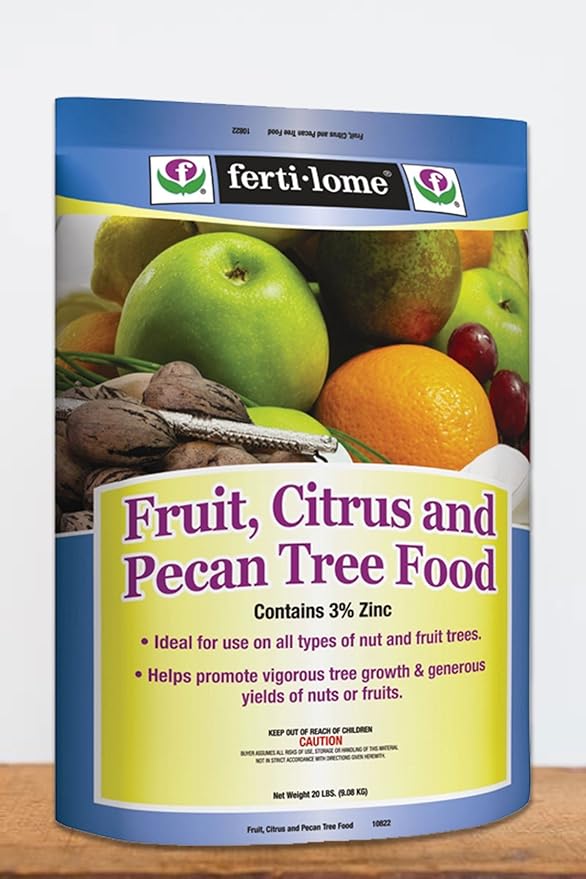 Root 98 Warehouse Fertilome Fruit, Citrus & Pecan Tree Food 19-10-5 (Trace Elements, nutrients for Tree Growth), 4 LB Size: 4 LB