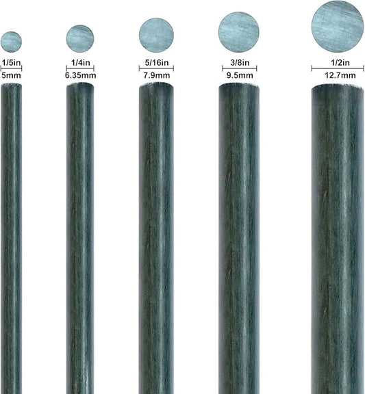 Plant Stakes 60inch 20pack, 1/2inch Diameter Garden Stakes, Garden Poles Tree Stake for Cucumber Potato Fence, Never Rust, 5ft Long