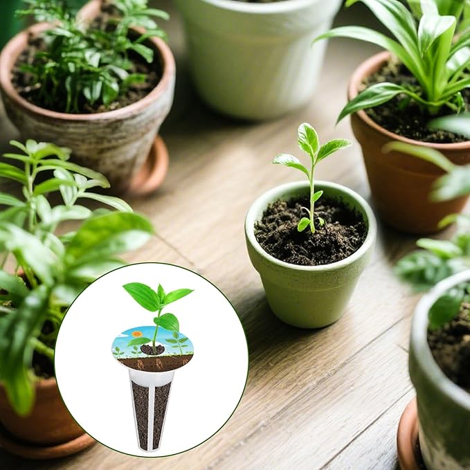 120 Pcs Plant Grow Stickers, Round Planting Grow Basket Labels Self-Adhesive Hydroponic Garden Plant Seed Tags Supplies for Indoor/Outdoor Gardening Record & Understand Seedling Growth