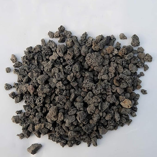TOYPOPOR 6lb Black Lava Rock for Plants, Natural Horticultural Volcanic Grit, Cactus Succulents Bonsai Stones, Crushed Potting Gravel for Drainage Planter, Terrarium Decor, Gardening Soil Additive