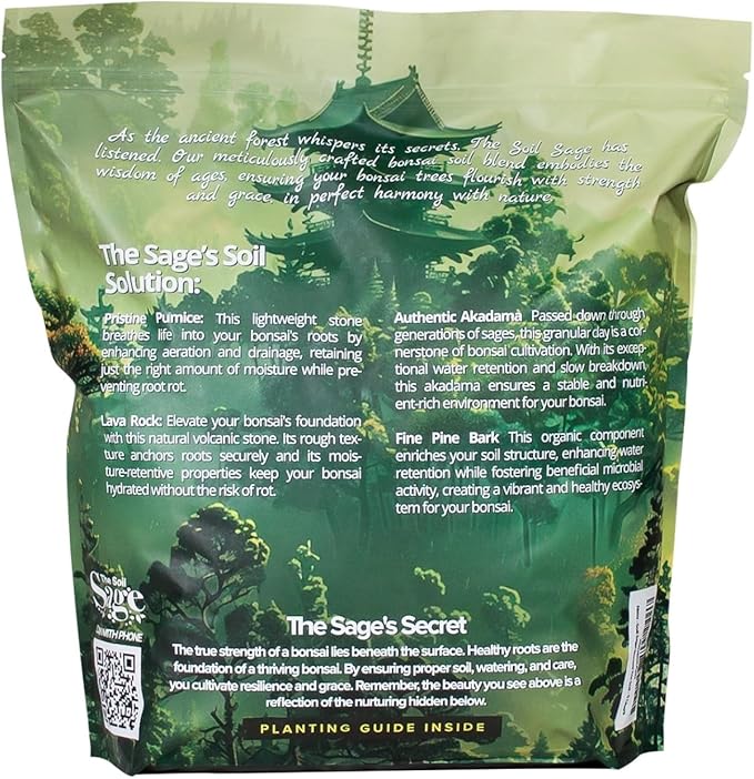 2.5qts Premium Bonsai Mix - U.S.A. Made Ready to Use - Akadama, Pumice, Lava Rock, Fine Pine Bark - Large Bag for All Bonsai Tree - High Drainage Potting, Repotting (Bonsai Soil/2.5 qt)