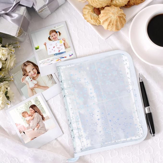 A5 Zipper Photocard Binder Album with Card Slots Large Capacity Photo Organizer for Kpop Photocard Collection and Small Keepsakes