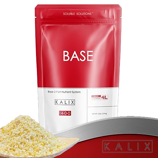 KALIX Base 14-0-0 | Hydroponic Calcium-Nitrogen Fertilizer | Fully Soluble Formula for Veg & Bloom Support | Iron Chelated | Stock Tank Ready | 2-Part System | 2lb