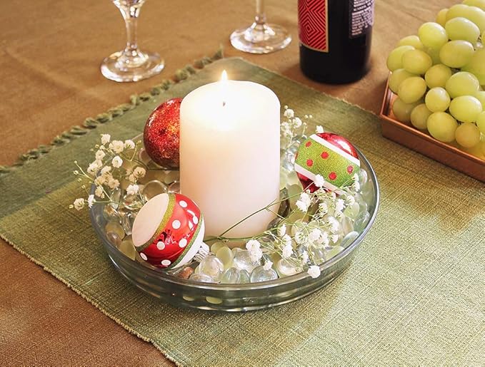 Achla Designs 8 3/4-in Glass Plate, Plant Tray Terrarium Saucer