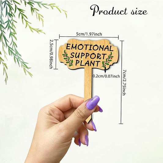 arricraft 15 Pcs Funny Plant Labels, Wooden Herb Markers Flowers T Type Tags Garden and Greenhouse Labels with Printed Words Garden Tags for Indoor and Outdoor Potted Used to Distinguish Potted Plants