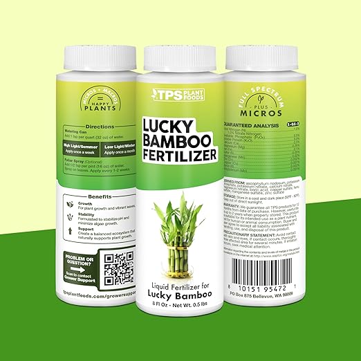Lucky Bamboo Fertilizer, Complete Liquid Lucky Bamboo Plant Food, 32 oz (1 Quart)