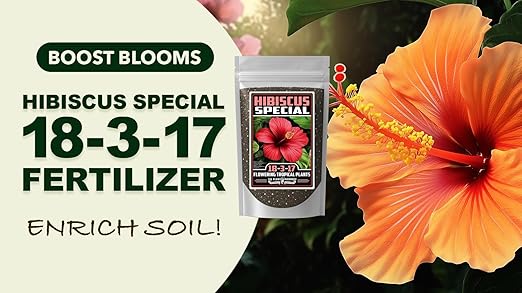 Fertilizer Commercial Grade | Tropical Flower Special 18-3-17 | 1 Pound | Custom Professional Mix Blend | 90-Day, Buds & Blooms | Balanced NPK Formula for Hibiscus & Orchids | Controlled Release Feed