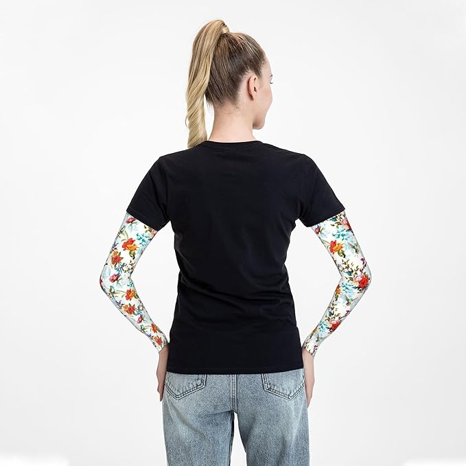 Arm Sleeves Outdoor Garden Sports Cooling Sun Sleeve for Women Men Farm