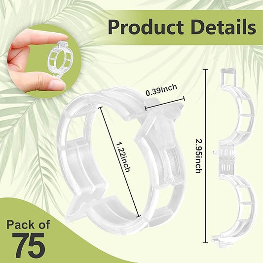 75 Pcs Bendable Moss Pole Monstera Plant Support Clips - Moss Poles for Climbing Plants, Plant Stakes for Indoor Plants - Coco Coir Pole Moss Stick for Monstera, Pothos.