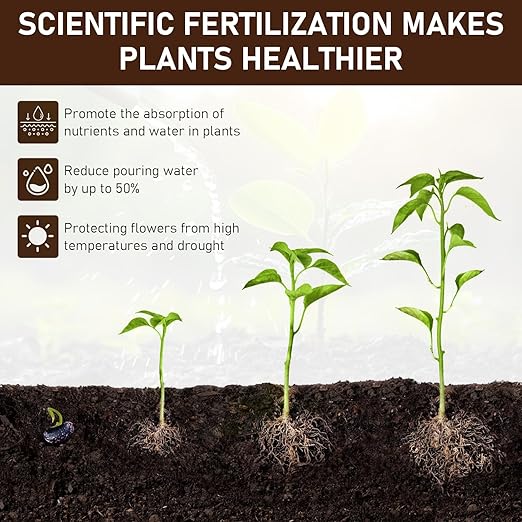 2Pcs Soil Activators, Organic Soil Activators and Plant Fertilizers, Soil Pro Activator, Water-Soluble Formula for Optimal Nutrient Uptake, Promoting Plant Rooting 120g