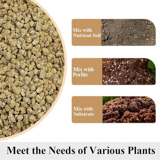 Succulent and Cactus Maifanitum Stones Garden Accessorie Rocks Pumice for Indoor Plants, Bonsai, Fairy Gardening, Vases Fillers, Terrarium, 5lb