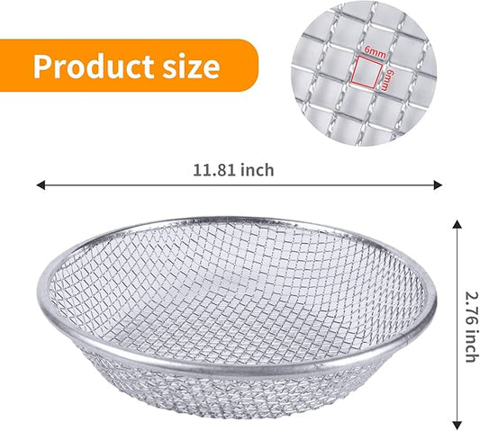 1pcs 1/4 Inch Compost Sifter for Garden Sand Soil,Soil Sifter Mesh Gardening Tool,Sifter for Rocks,Compost Sifter,Sand Screen,Garden Potting Mesh Sieve Sifting Pan,for 5 Gallon Bucket.…