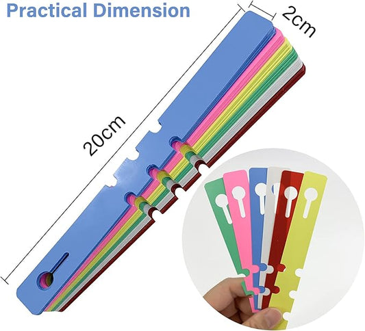 Mziart 120Pcs 6 Colors Plastic Plant Labels Wrap Around Tree Tags Markers, Adjustable Nursery Garden Labels Plant Tags with Large Writing Surface