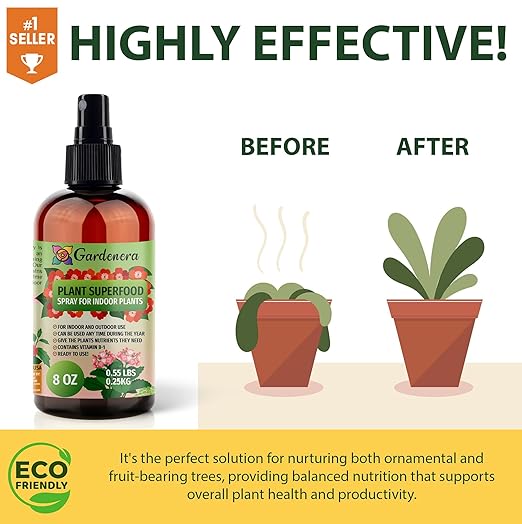 𝐁𝐄𝐒𝐓𝐒𝐄𝐋𝐋𝐄𝐑 Plant Superfood for Mandarin Tree with B1 Vitamin, Glucose and Essential Minerals - Organic Plant Food Fertilizer for Indoor & Outdoor Mandarin Trees Care - 8oz