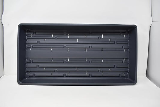 10 Plant Growing Trays (with Drain Holes) - 20" x 10" - Perfect Garden Seed Starter Grow Trays: for Seedlings, Indoor Gardening, Growing Microgreens, Wheatgrass & More - Soil or Hydroponic
