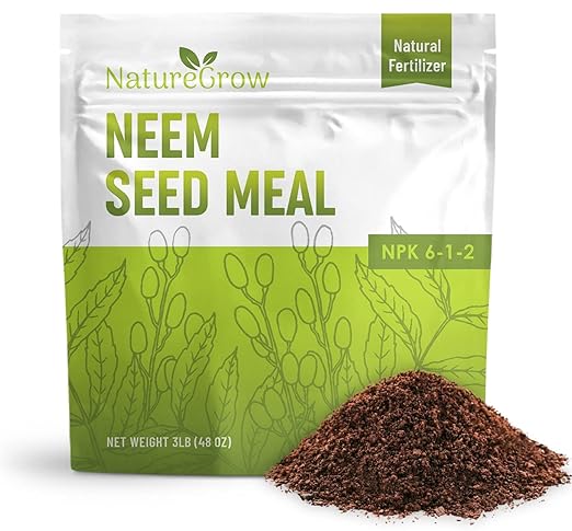 Neem Seed Meal - Organic Fertilizer for Healthy Plant Growth and Soil Health (1 Pounds)