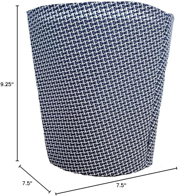 Plants by Mail Gal. Plant Koo-z Pot Sleeve Cover (Color: Sea Breeze) - Made from UV Resistant Decorative Outdoor Fabric - Blue / White