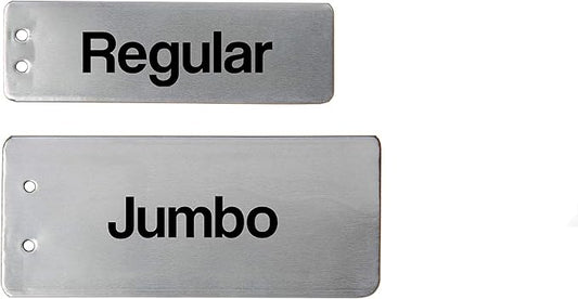 Impress-O-Tags Aluminum Plant Label Tree Tags Pot Label Tag Outdoor Marker Metal (100 Regular Size Labels)