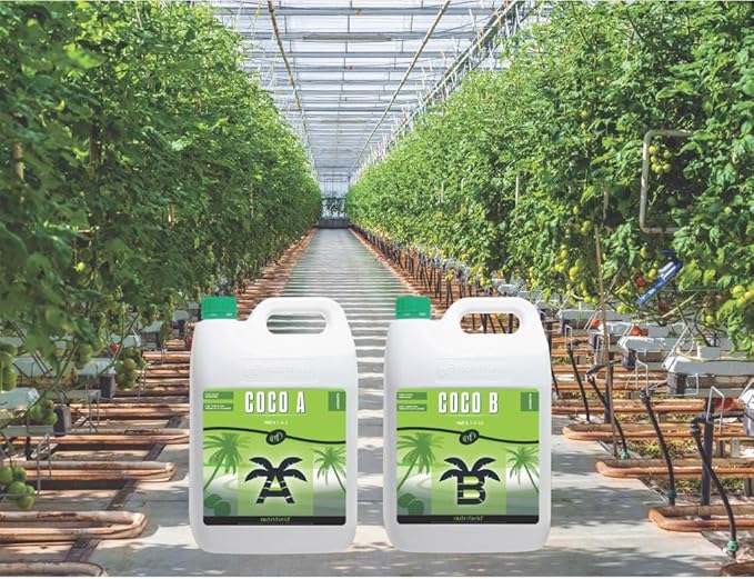 Nutrifield 4 Bags Coco Coir Perlite 70/30 Plus Coco Part A 5 Liter and Coco Part B 5 Liter Bundle Deal