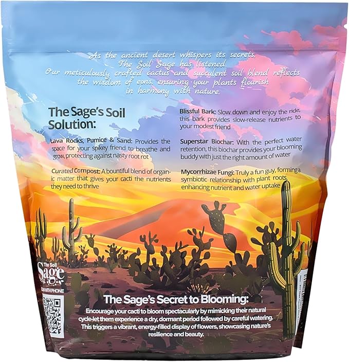 5 Dry Qt Cactus & Succulent Potting Soil Mix, USA Made - Gritty, Fast Draining, Soilless, Root Boosting, Peat-Free - Growth of Cactus, Succulents, Jade, Aloe Vera (5 Qt)
