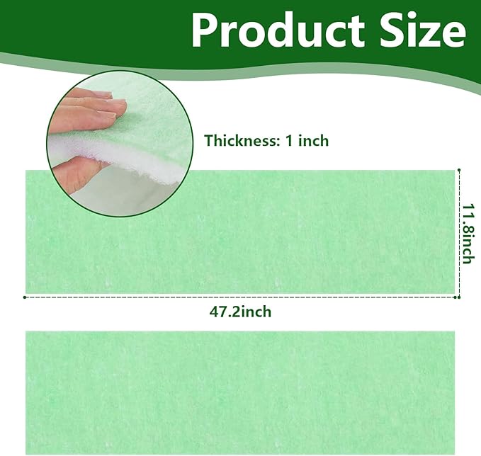 Flower Pot Filler Insert Adjustable Planter Inserts for Large Pots 2 Pcs 47.2" x11.8" Planter Fillers Drainage Material for Indoor Outdoor Gardening Ups a Daisy Pot Fillers for Planters