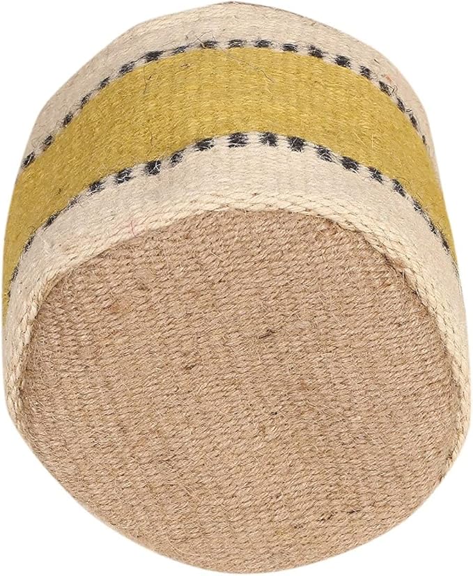 Sturdy Jute Rope Planter Basket Modern Woven Basket for Flower Pot Floor Indoor Planters, 6” x 6” Storage Organizer Basket Rustic Home Decor, Boho Chic Storage Earth-friendly Cotton ECO-TWIST Planter