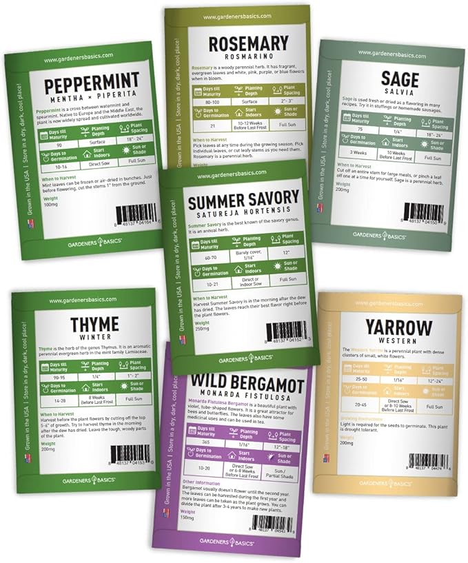 Gardeners Seed Vault Kit - 70 Varieties of Vegetable and Herb Seeds for Your Garden | Non-GMO Heirloom Seeds for Planting, Prepping, Survival, Indoor Outdoor Gardening, Containers, Raised Beds