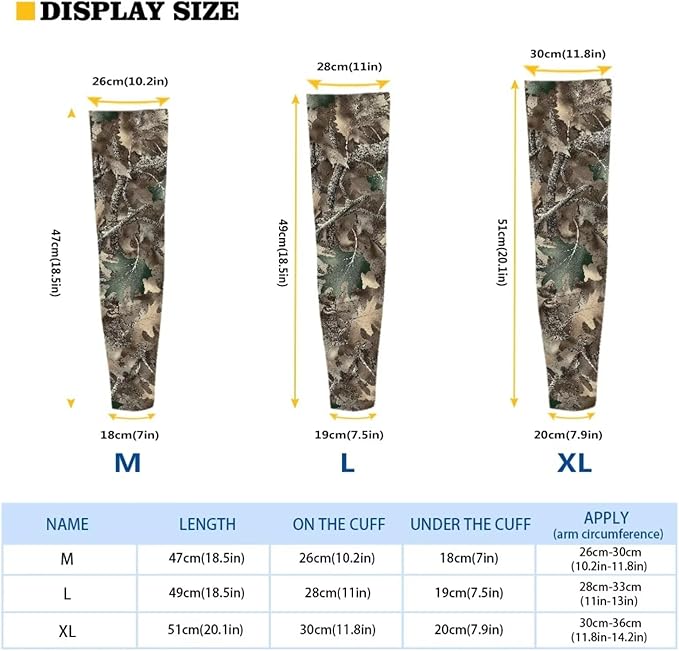 Binienty Unisex Arm Sleeves for Driving, Golf, Cycling, Sports, UV Protector Cooling Arm Sleeves Cover