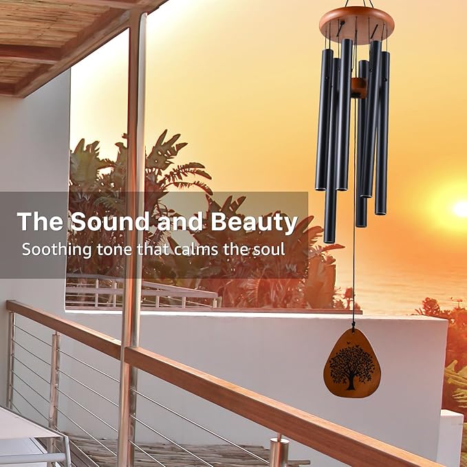 Memorial Sympathy Gifts for Loss of Mom, 32" Memorial Wind Chimes for Loss of Mother Sympathy Gift, Bereavement Gift for Loss of Mother, Windchimes in Memory of Mom Gifts