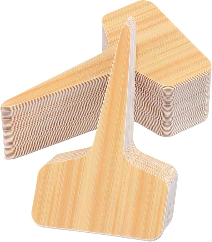 180 Pcs Plant Labels Plastic, T-Shape Nursery Pot Garden Patio Label Potted Plants Decorative Sign Tags, for Herbs Flowers Vegetables, with Maker Tool