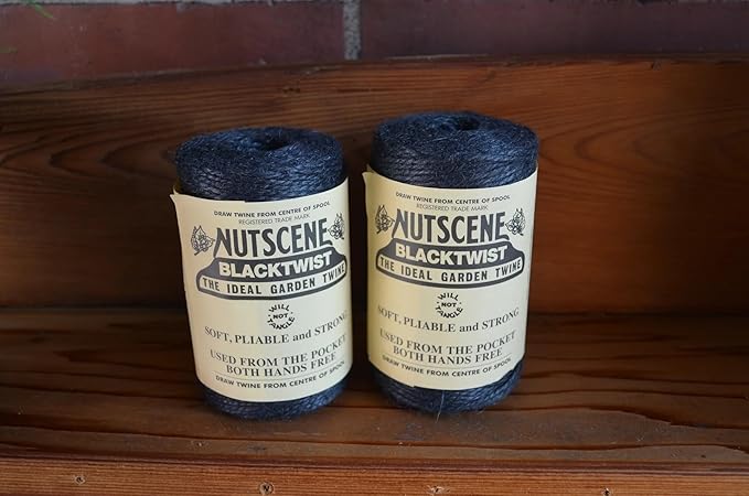 Bosmere K807BL 2-Pack Nutscene Colored 3-Ply Twine, 394-Feet per Spool, Black