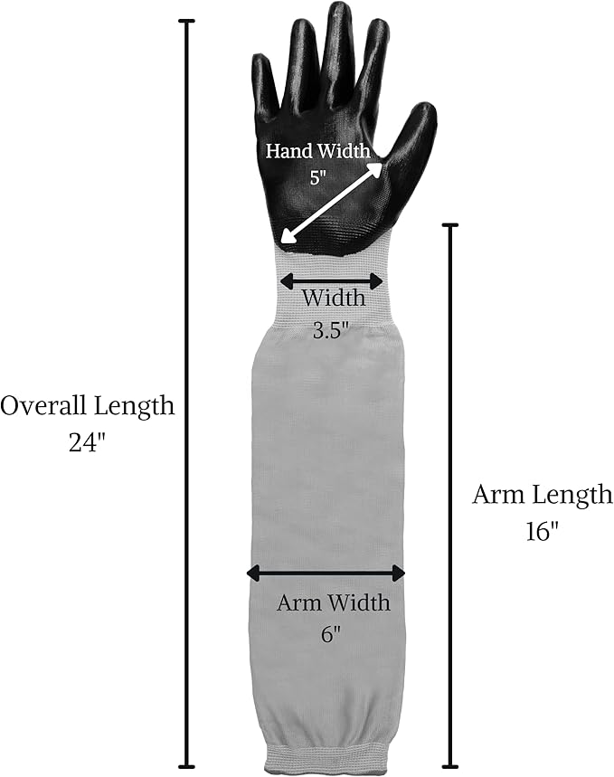 Long Sleeve Gardening Gloves, Protection Sleeves, No-Slip Grip Strong Durable Garden Gloves, Extended Cuff Women Men