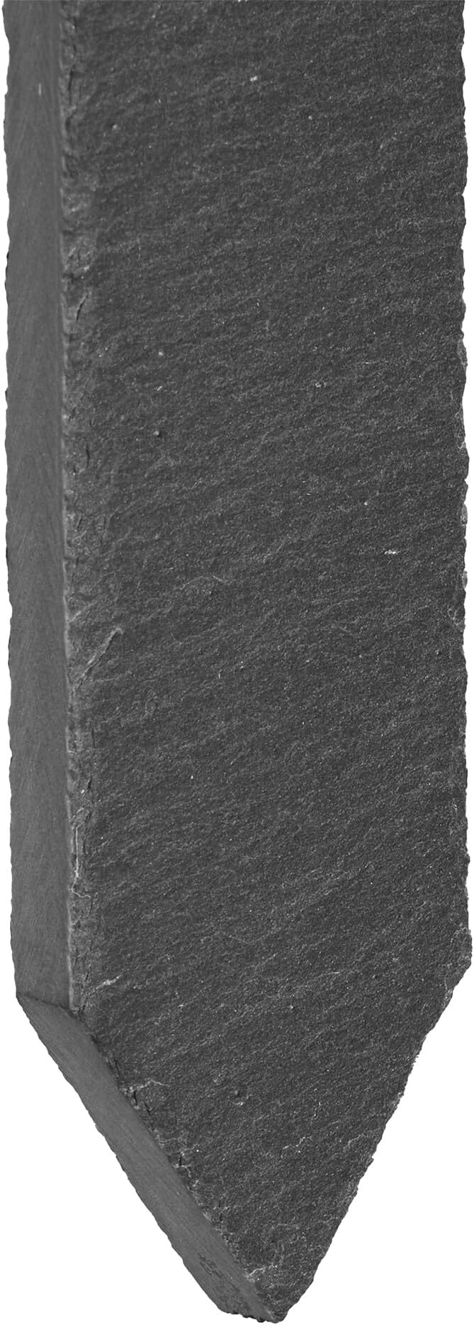 Relaxdays Plant Stakes, Set of 10, Garden & Herb Bed, Plant Signs for Labelling, 20 x 3 cm, Slate, Anthracite