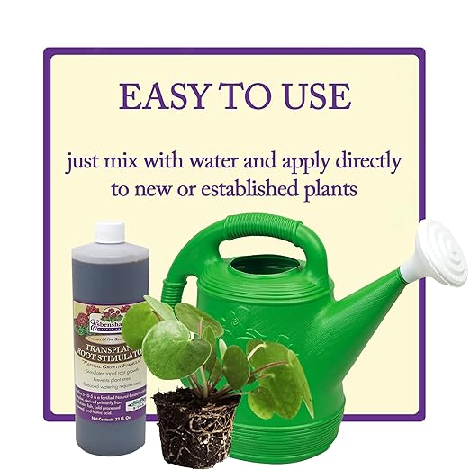 Esbenshade’s Transplant Root Stimulator 5-10-5 Fertilizer, 32oz - Liquid Fertilizer with Seaweed, Fish & Humic Acid - Reduces Transplant Shock, Promotes Root Growth - for Flowers, Vegetables & Shrubs