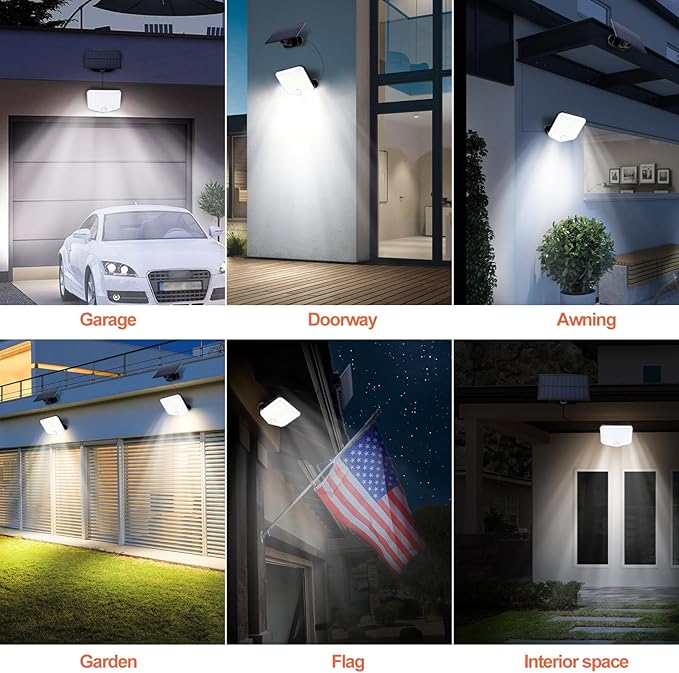 Solar Flood Lights Outdoor Waterproof IP65, 153 High Brightness LED 9000K, 3 Lighting Modes, Solar Motion Lights Outdoor Waterproof with Remote, Solar Lights Outdoor for Yard, Patio, Garage