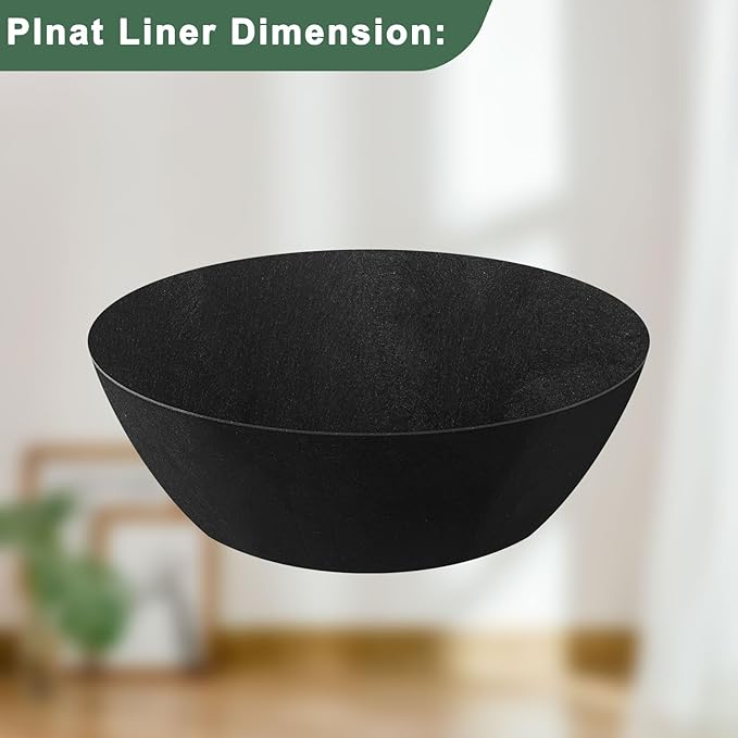 Non-Woven Fabric Plant Grow Bags Replacement 4Pack 12inch Coco Liner Window Basket,Trough Shaped Wall and Deck Mount Planters,Round Hanging Basket