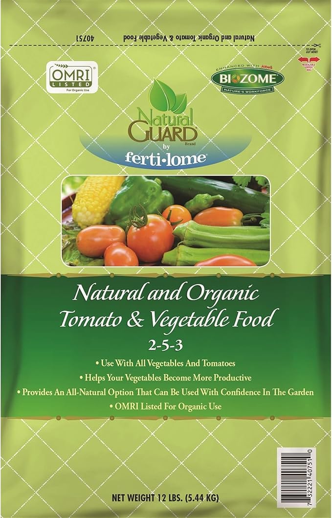 VPG Fertilome Natural Guard Organic Tomato and Vegetable Food 2-5-3, 12lbs